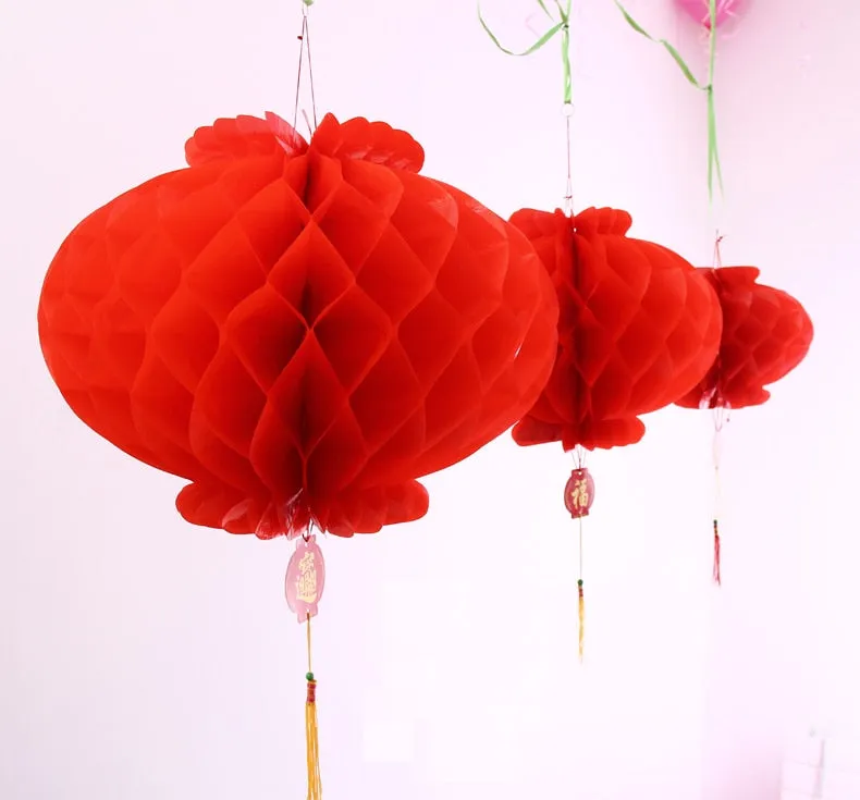 50 Pieces 6 Inch Traditional Chinese Red Lantern for Chinese Wedding