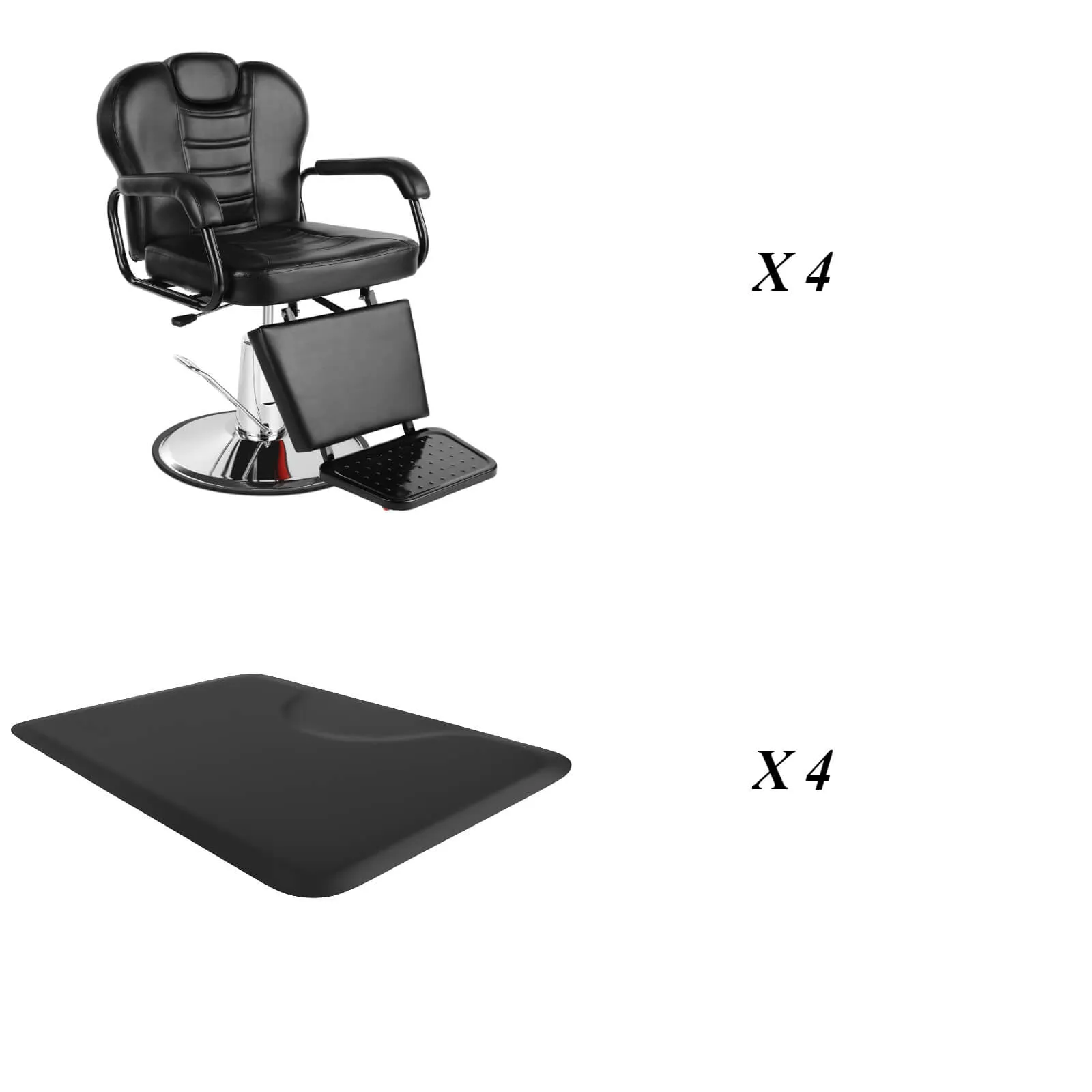 #5024 All purpose chair *4   #10024 3 ft. x 5 ft. Barber Chair Mat *4