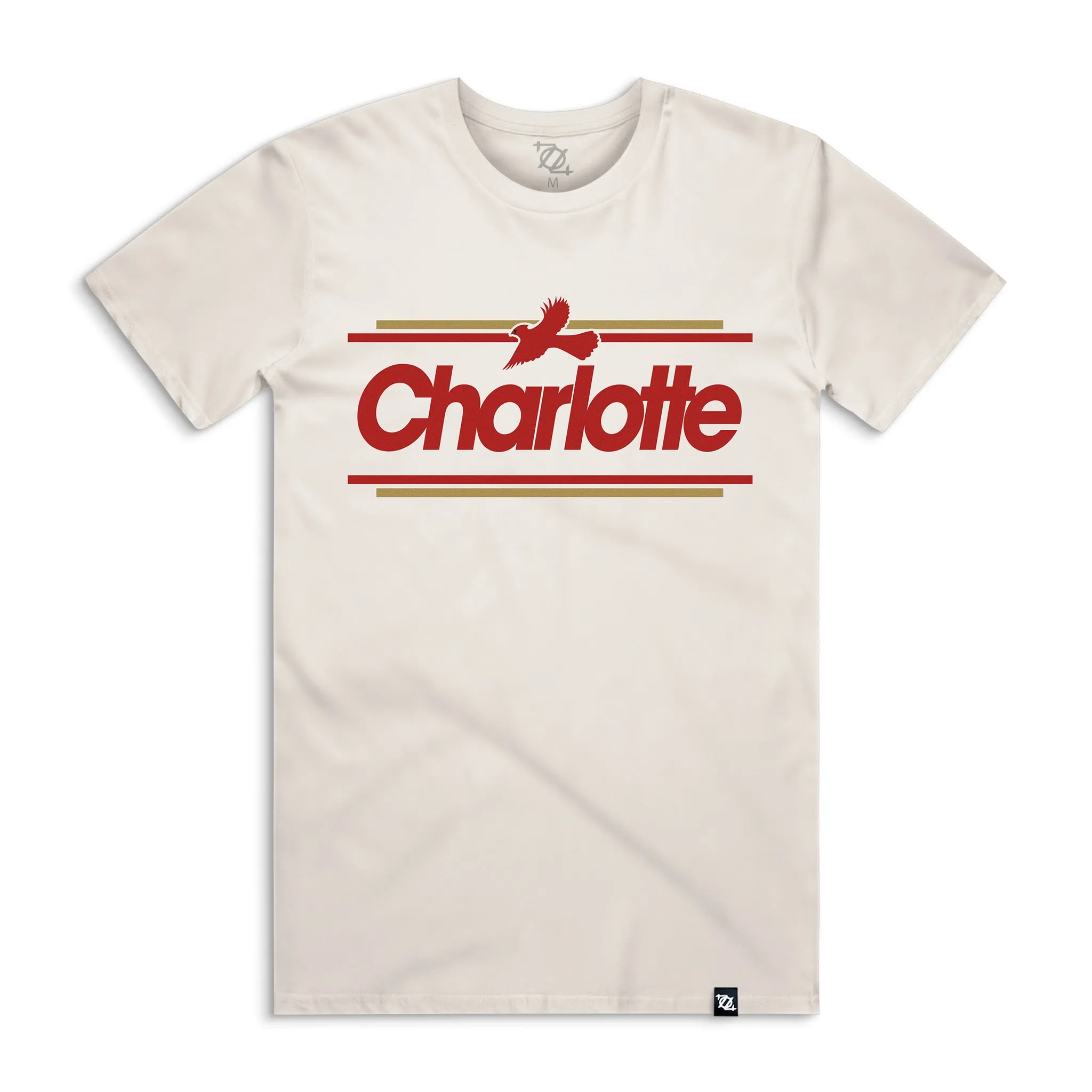 704 Shop Charlotte Cardinal Tee - Ecru/Multi (Unisex)