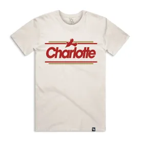 704 Shop Charlotte Cardinal Tee - Ecru/Multi (Unisex)