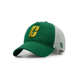 704 Shop x Charlotte 49ers Process™ 5 Panel Trucker Hat - All In C - Green/White/Gold