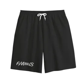 AM&IS Men's Black Shorts | 100% Cotton