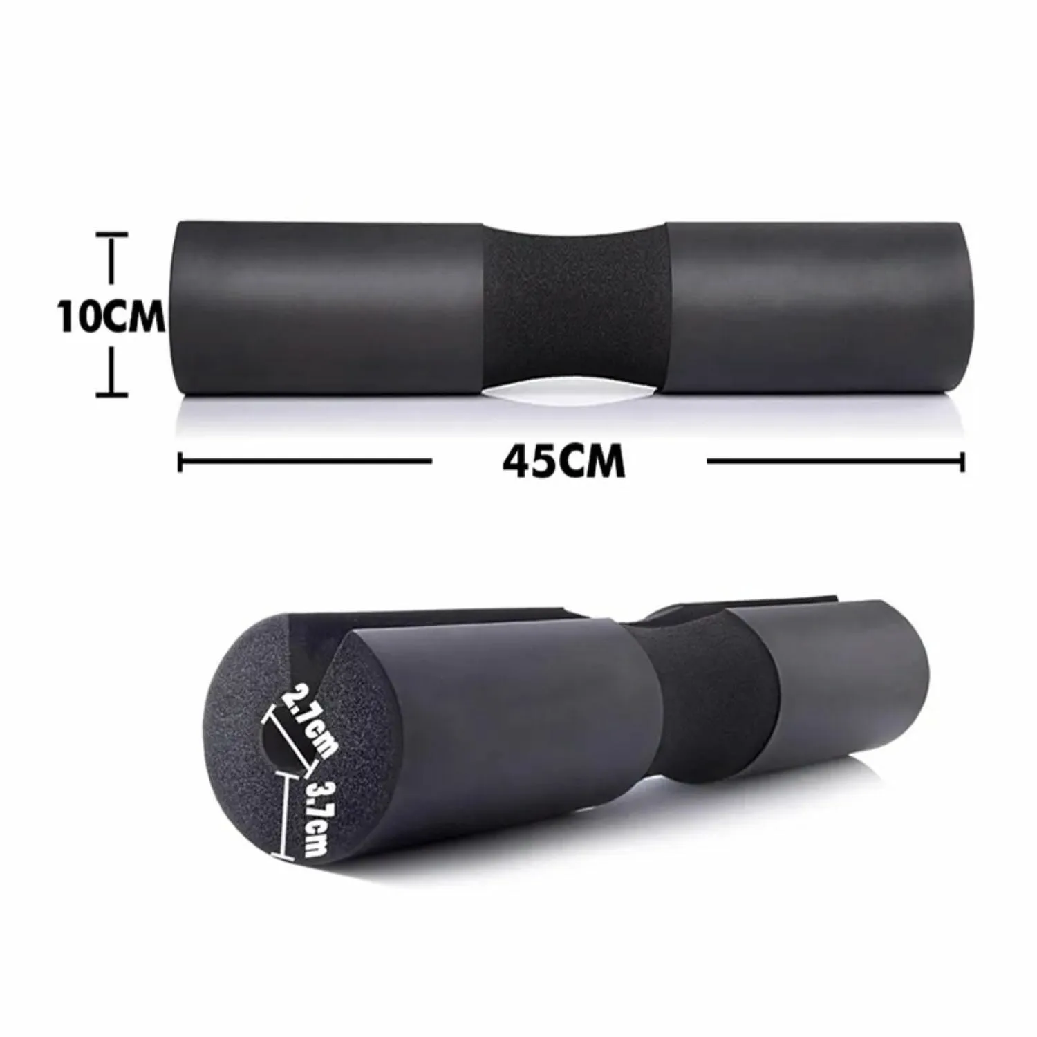 Anti-Slip Barbell Squat Pad, Foam, Lightweight, Black - VERPEAK