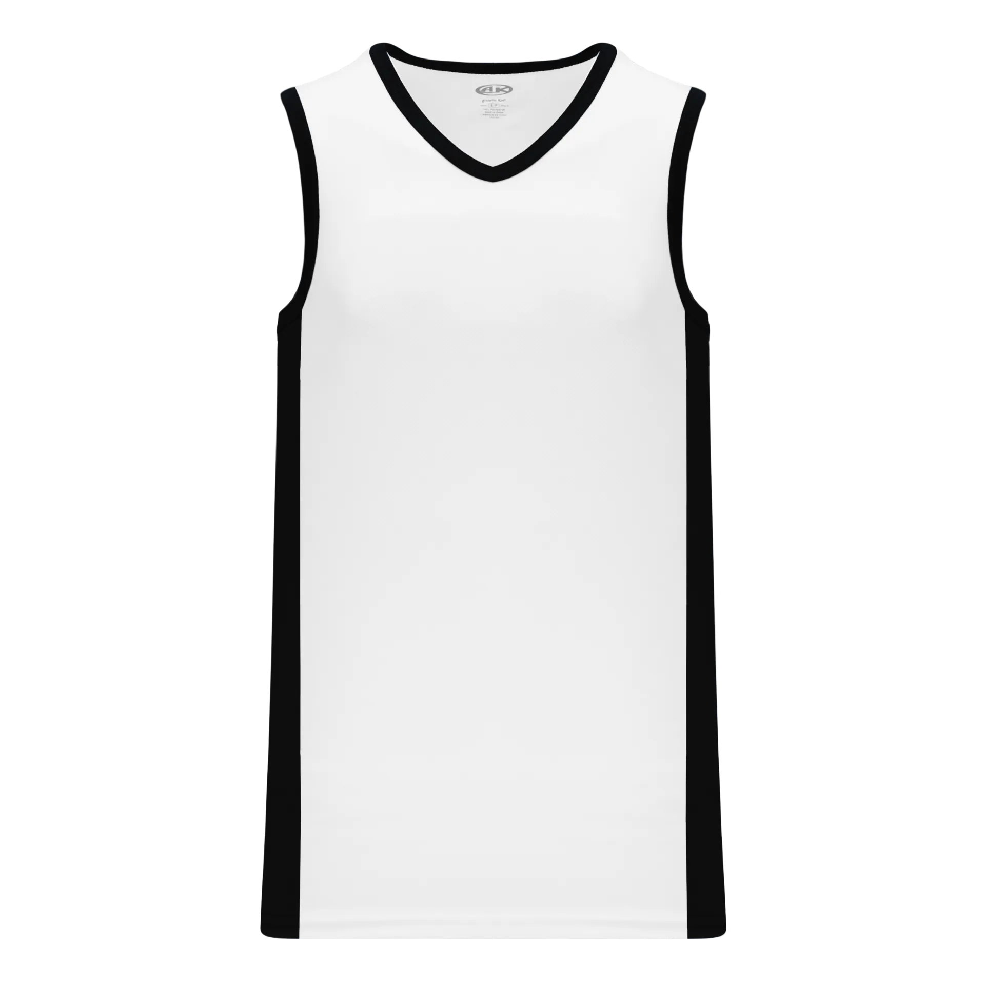 Athletic Knit (AK) B2115Y-222 Youth White/Black Pro Basketball Jersey