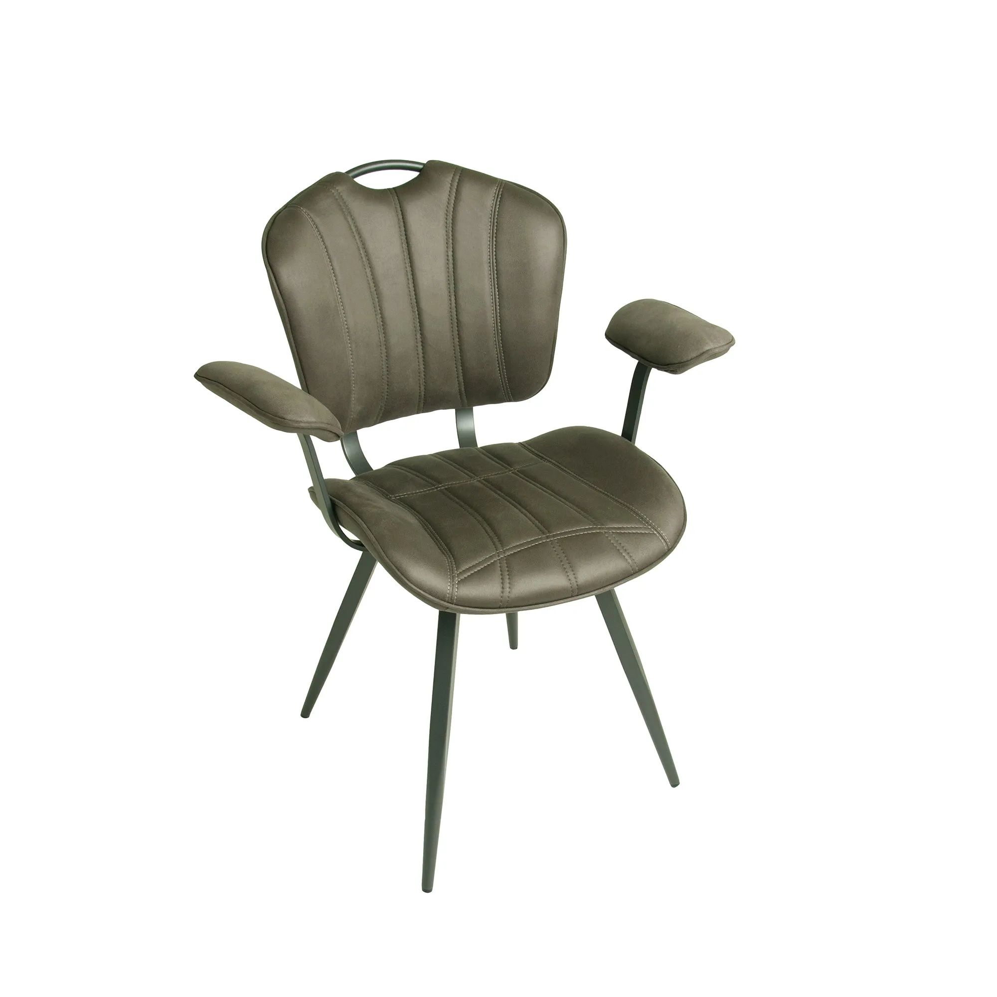 Austin Grey Set of Two Carver Dining Chairs