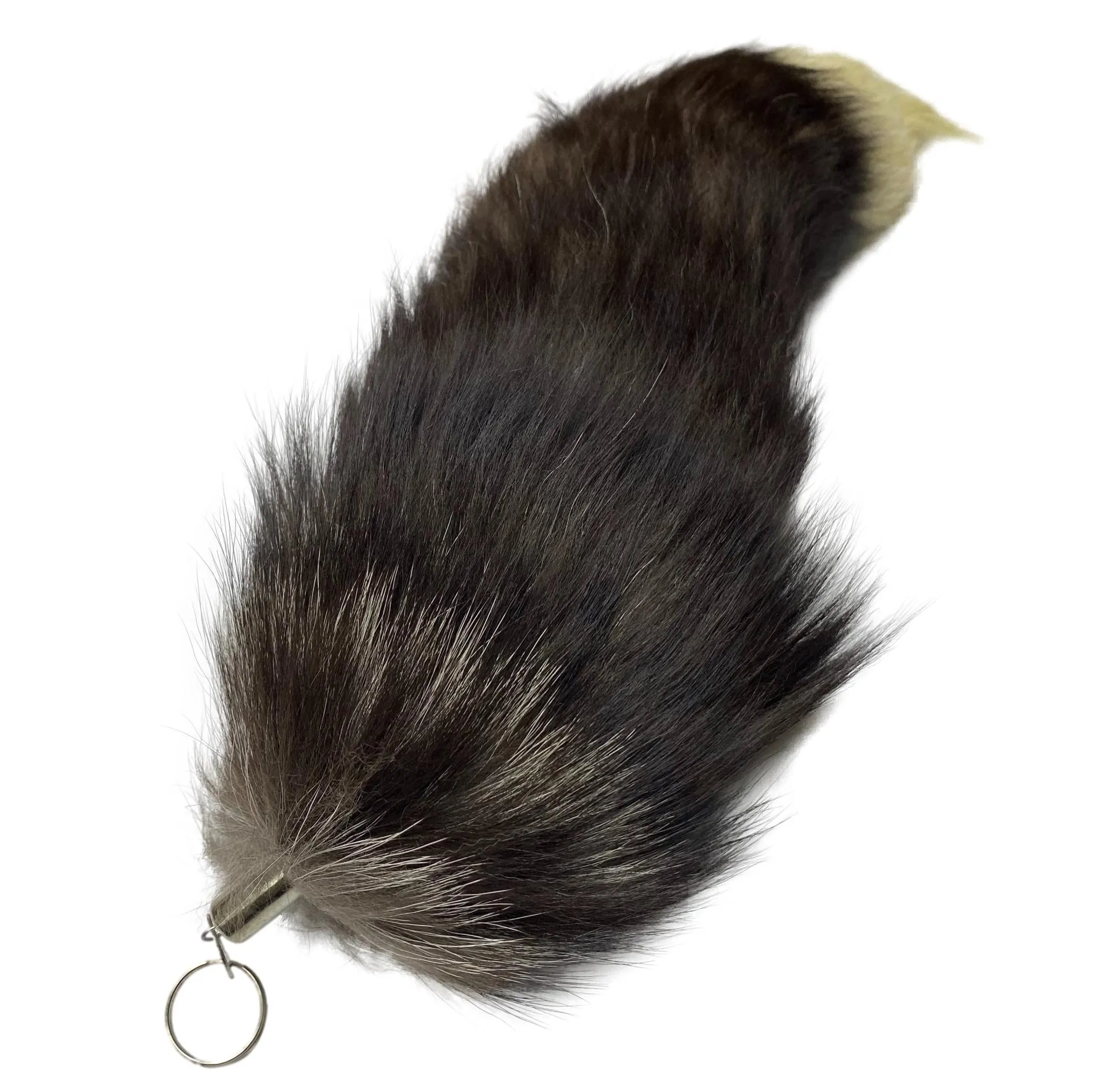 Authentic Large Silver Fox Tail - Genuine Fur Tail for Crafts and Costumes