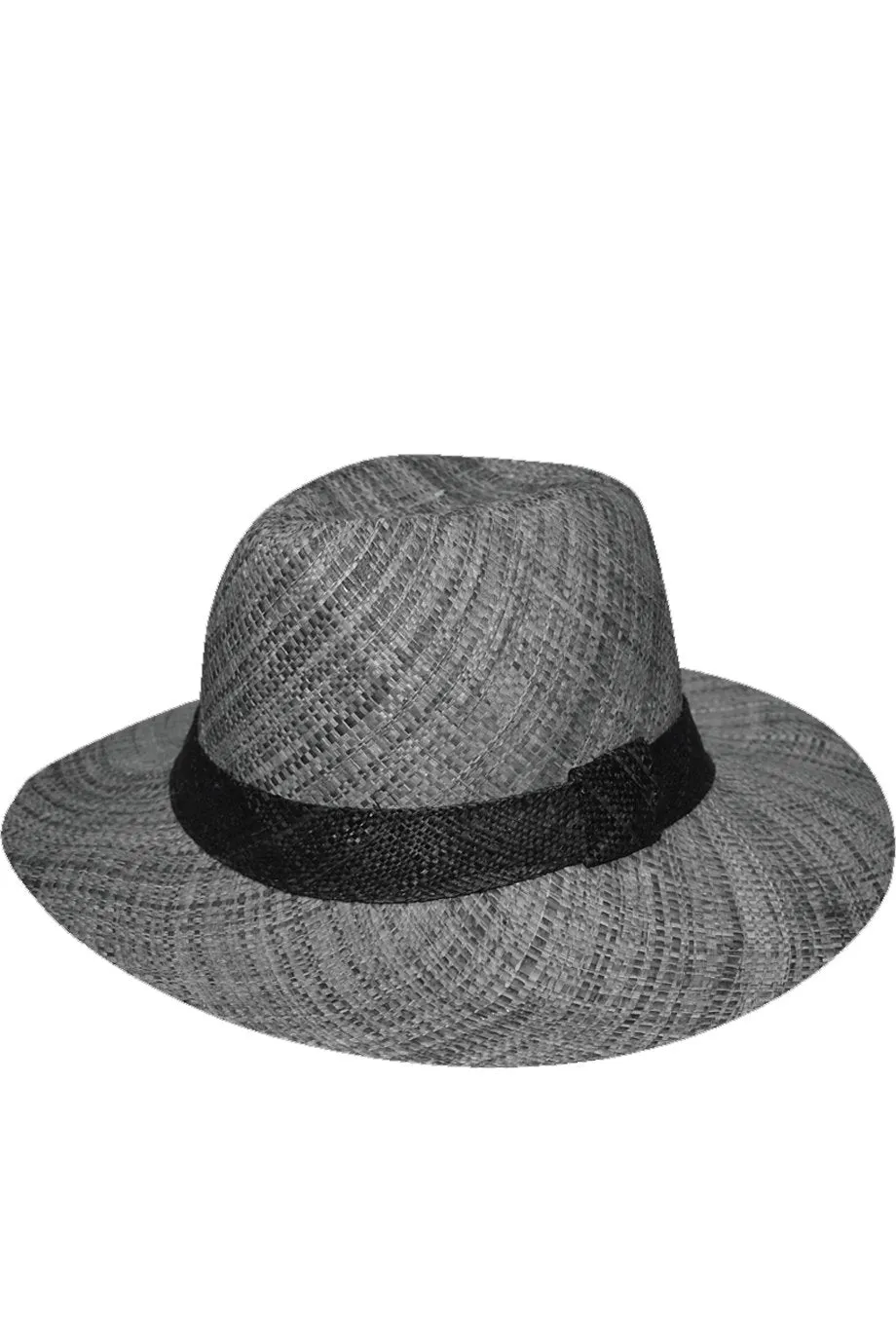 Berthile Gray Handmade Madagascar Hat