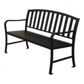 Black Garden Bench