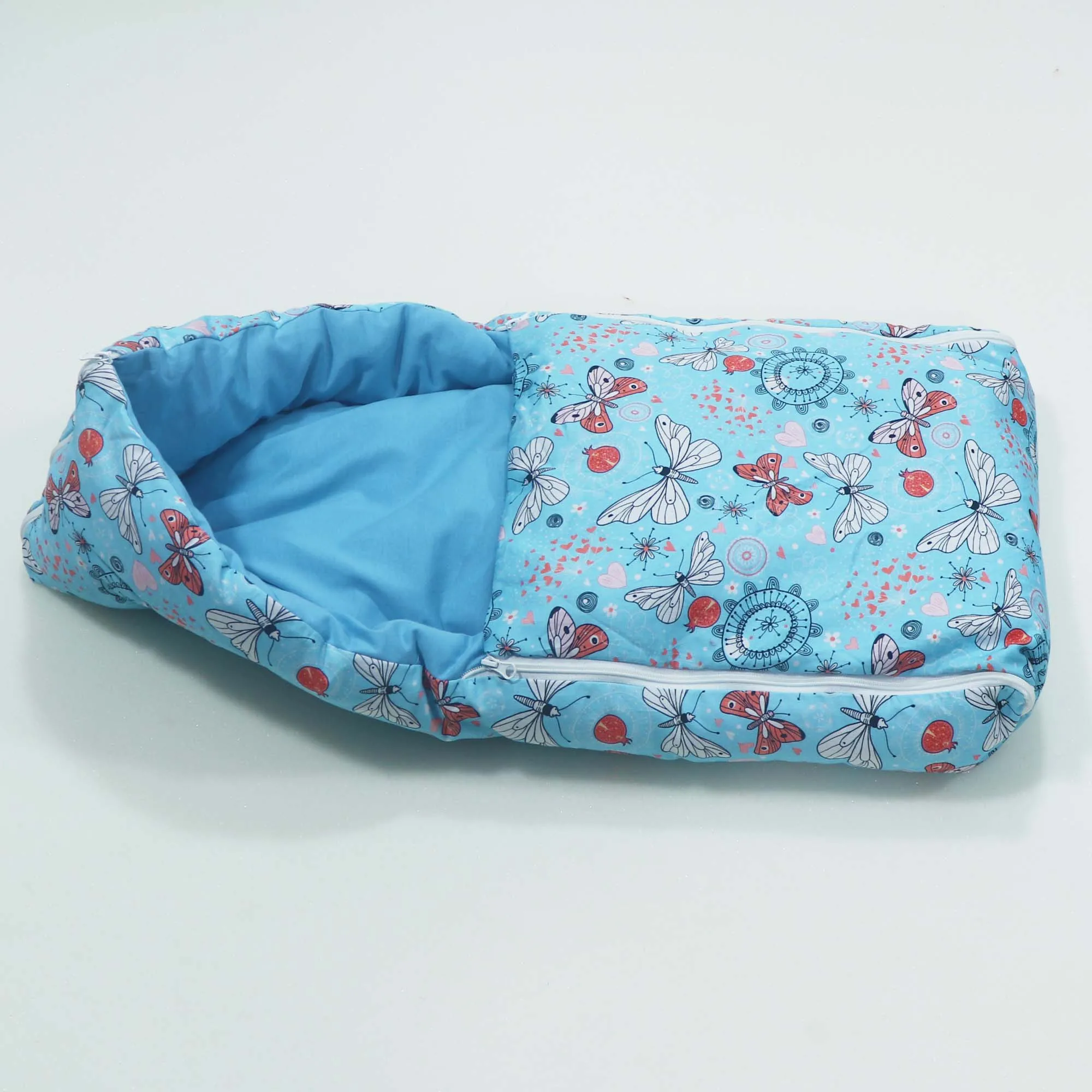 Blue Butterfly Baby Sleeping Bag N Carrier