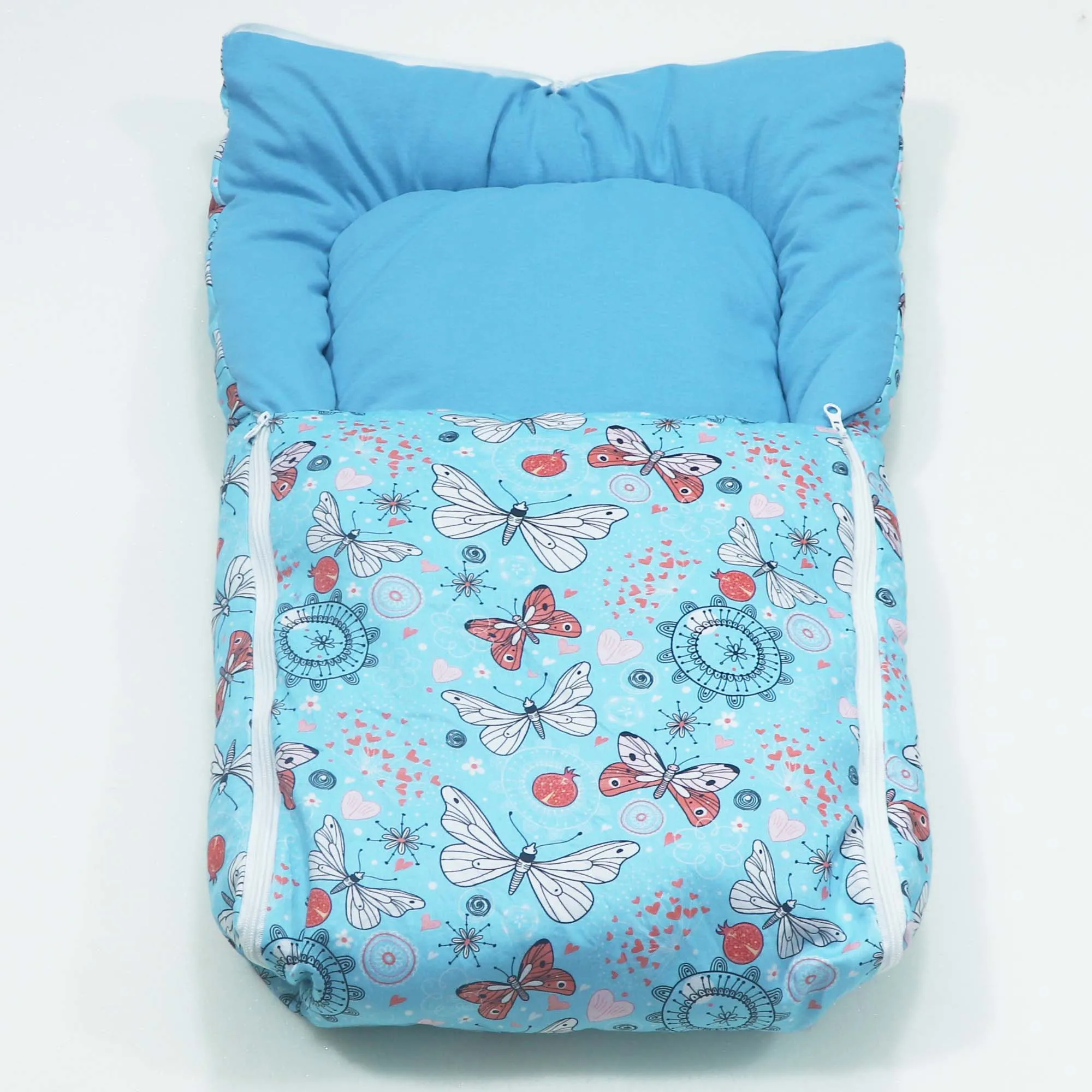 Blue Butterfly Baby Sleeping Bag N Carrier