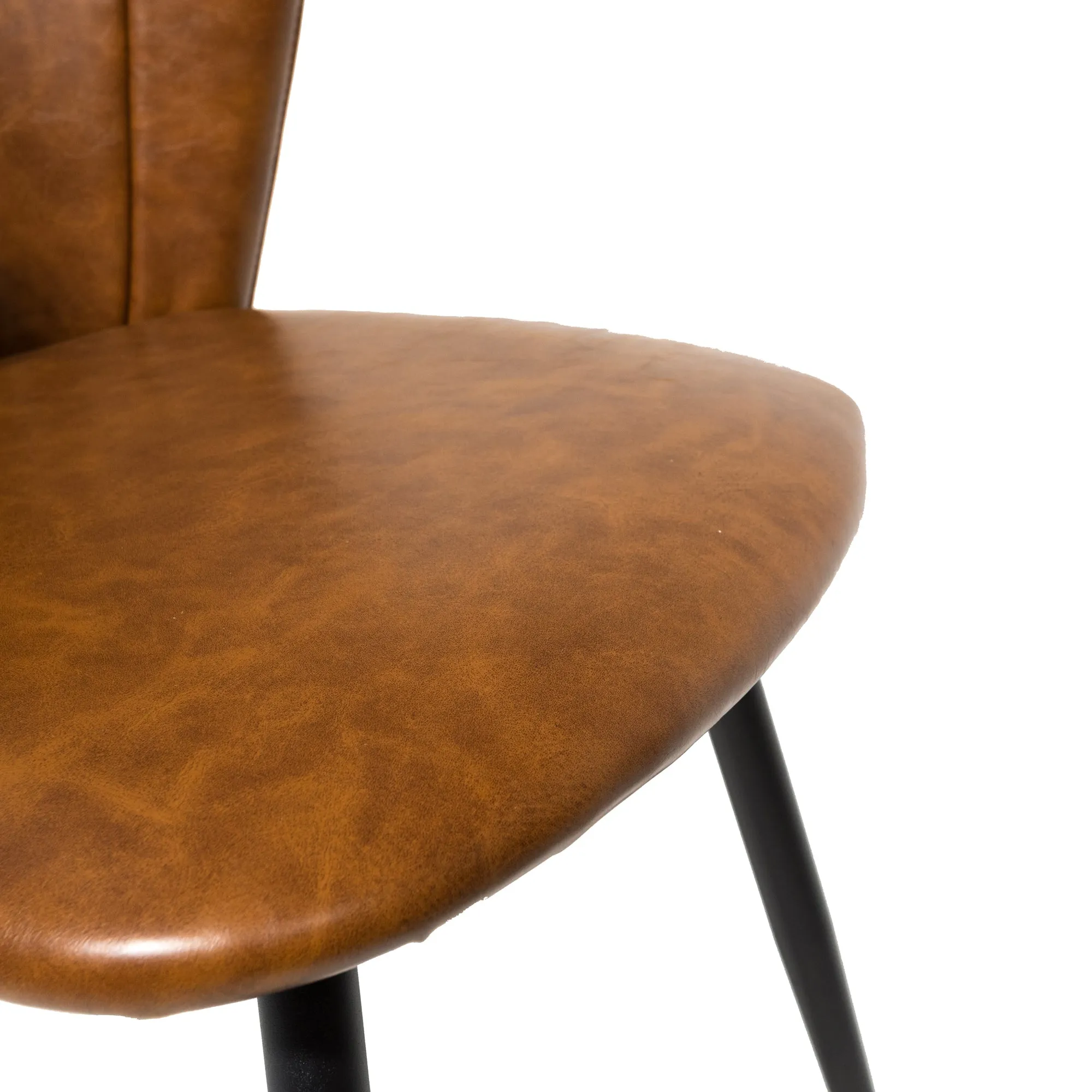 Bourne Tan Brown Set of Two Dining Chairs