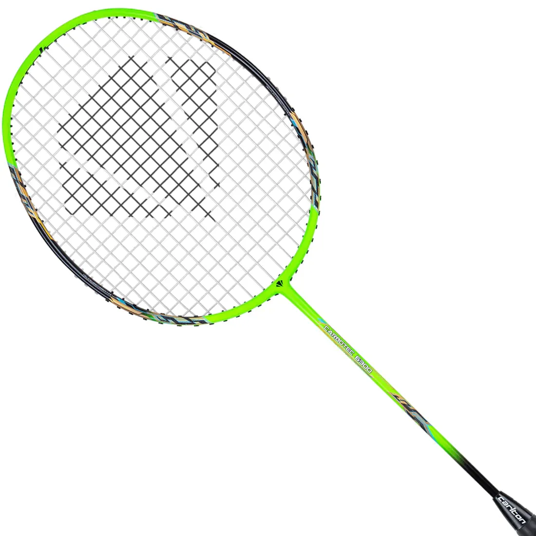 Carlton Carbotec 6300 Strung Badminton Racket - Green/Black