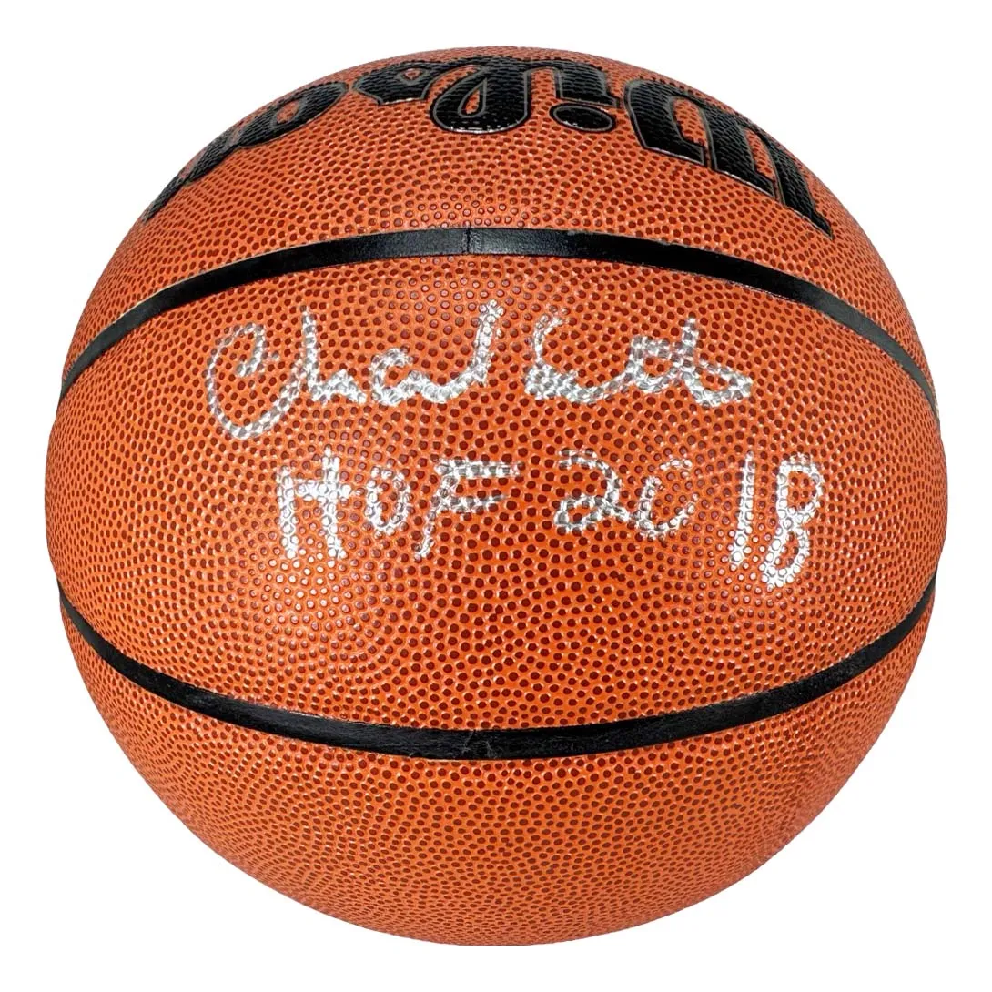 Charlie Scott Signed HOF 2018 Inscribed NBA Wilson Authentic Series Basketball (Beckett)