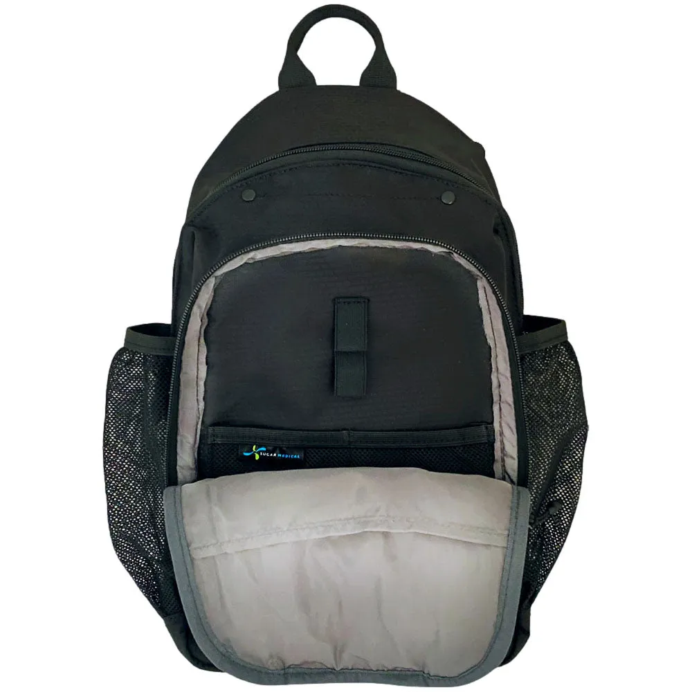 Diabetes Insulated Sling Backpacks- Black