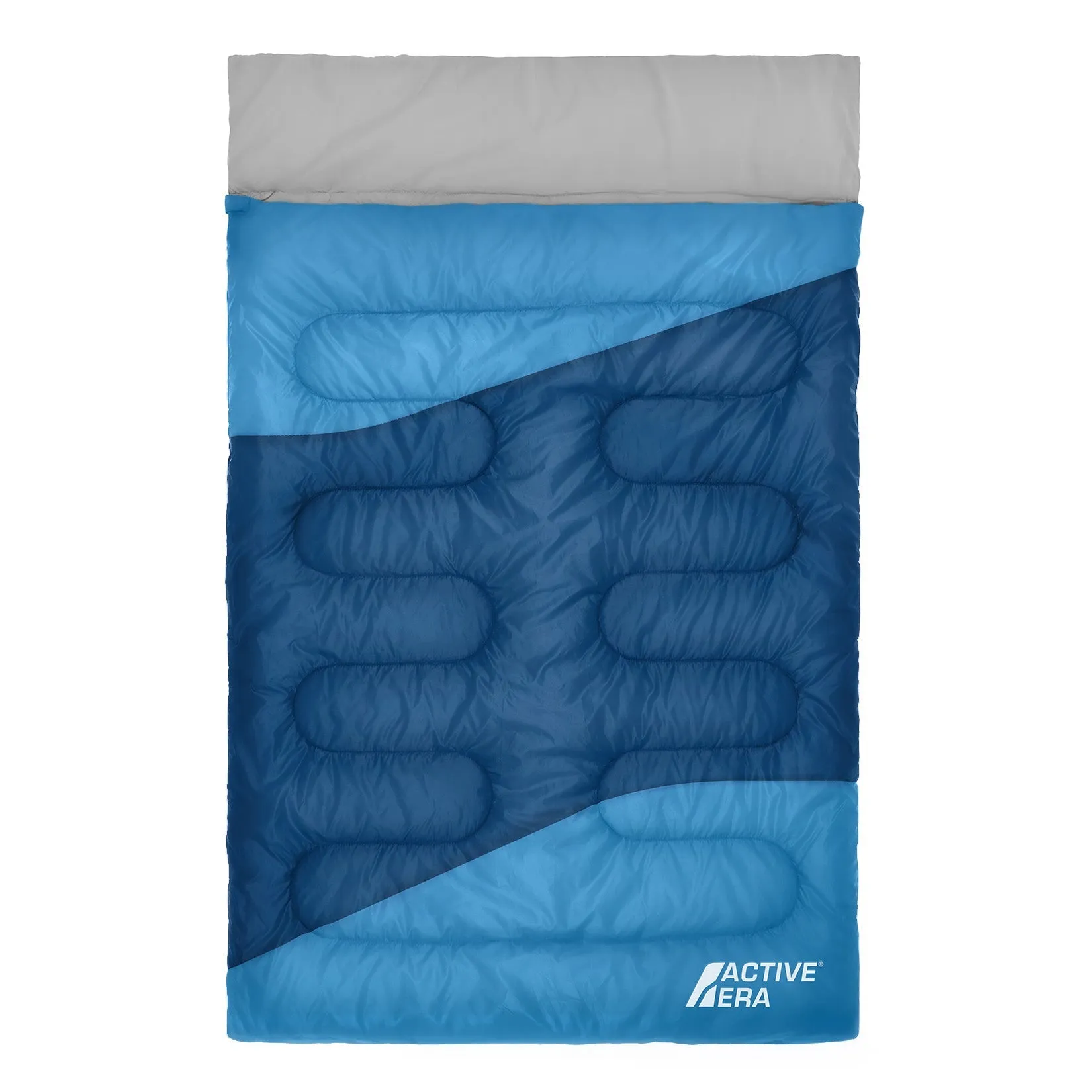 Double Sleeping Bag - Extra Large Queen Size - 3 Seasons - Blue