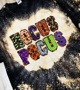 Double Stacked Tie Dye HOCUS POCUS Hodge Podge Shirt