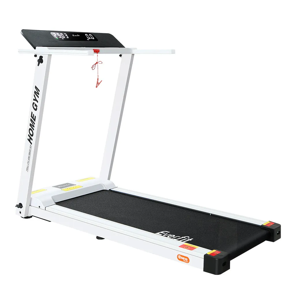 Everfit Treadmill Electric Home Gym Fitness Exercise Fully Foldable 450mm White