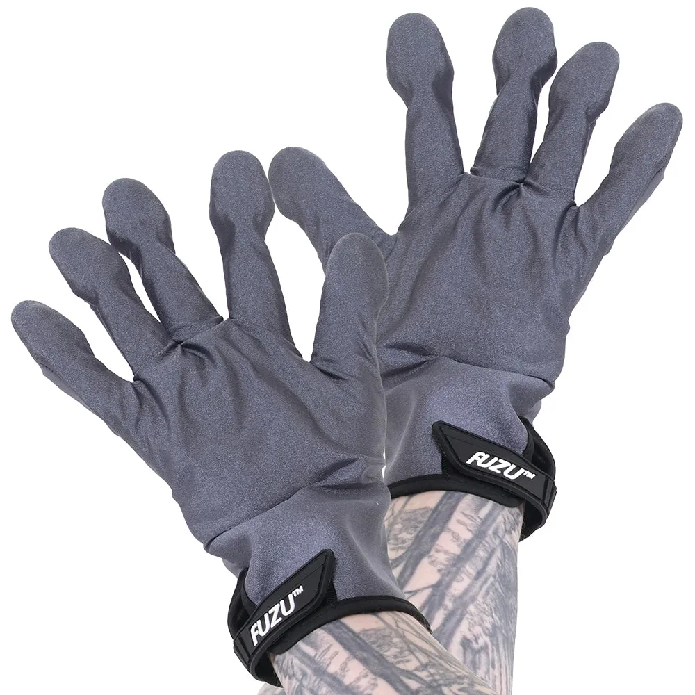 Fuzu Vibrating Large Massage Gloves in Grey