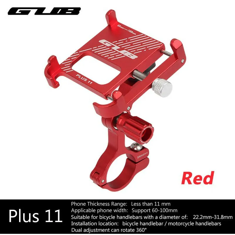 GUB Aluminum Alloy Bike Phone Mount Bicycle Phone Holder Motorcycle Phone Holder Cycling Phone Bracket Bike Accessories