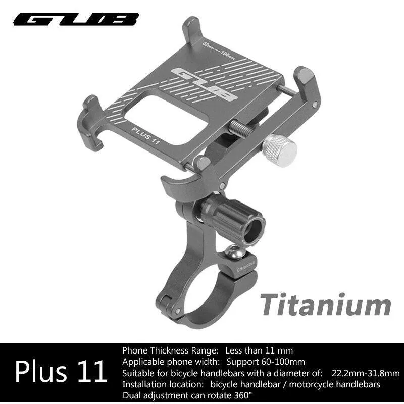 GUB Aluminum Alloy Bike Phone Mount Bicycle Phone Holder Motorcycle Phone Holder Cycling Phone Bracket Bike Accessories