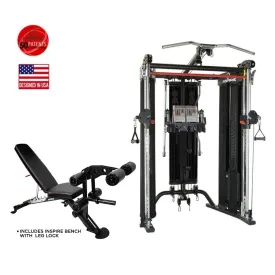 Inspire Fitness - FT2 Functional Trainer with Bench Home Gym/Multi Gym