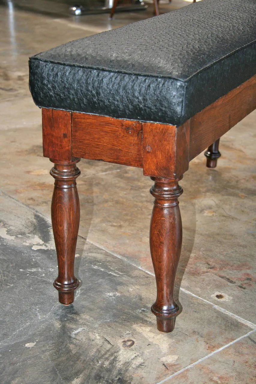 Italian 19th Century Walnut Bench