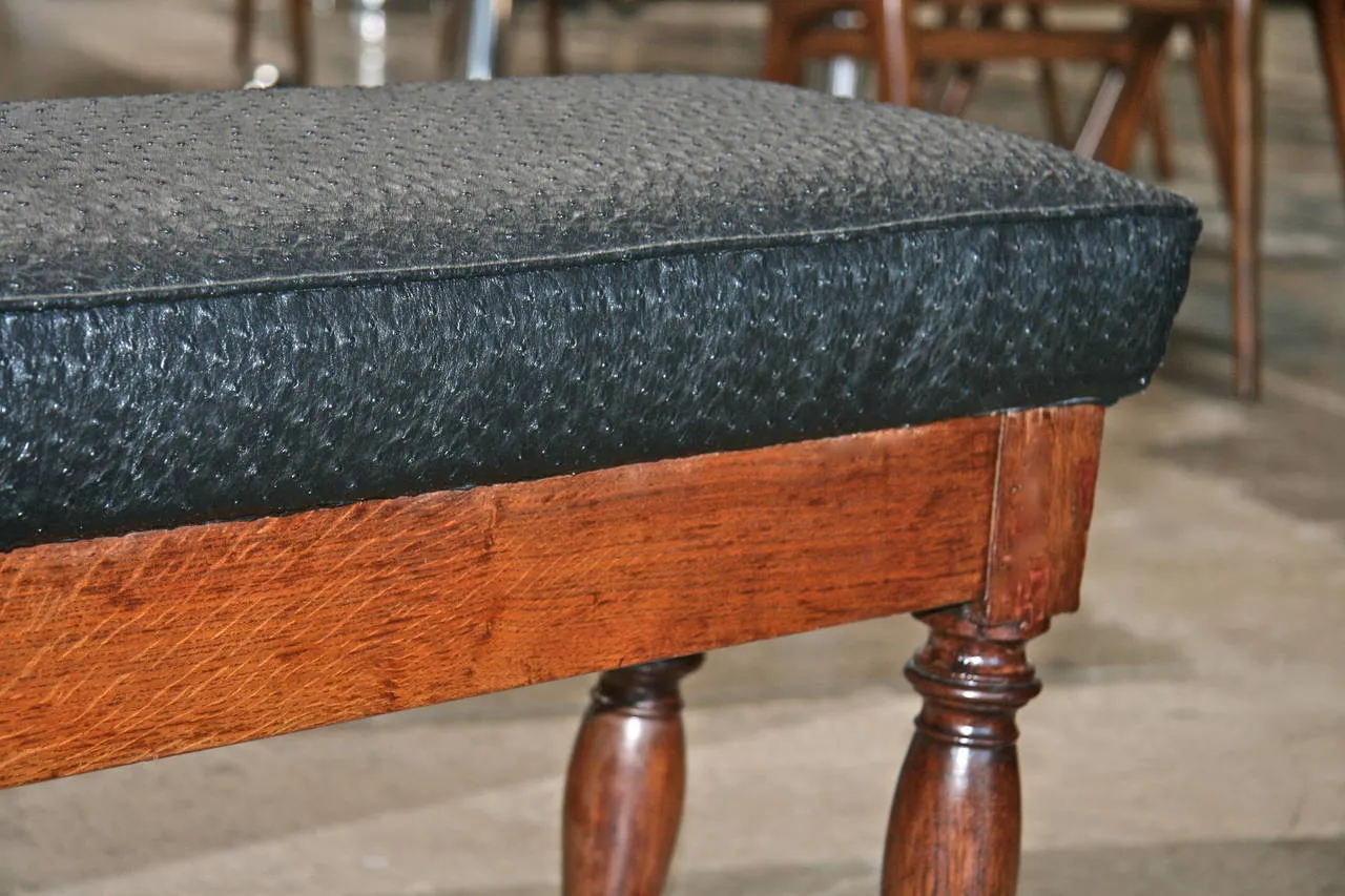 Italian 19th Century Walnut Bench