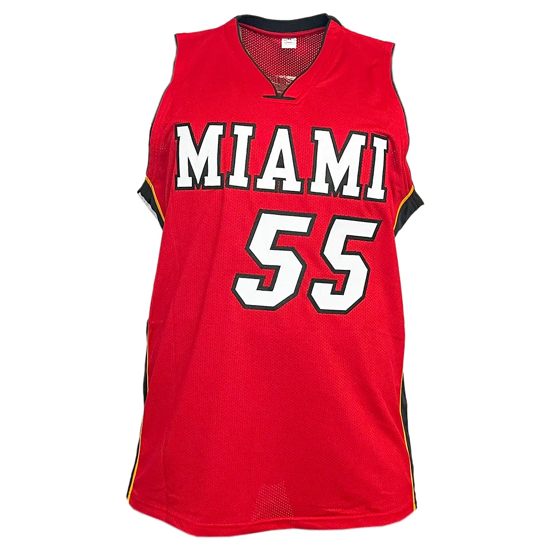 Jason Williams Signed 06 Champs Inscription Miami Red Basketball Jersey (JSA)