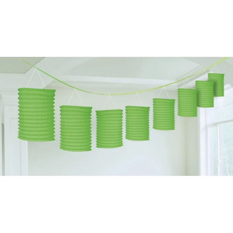 Kiwi Paper Lantern Garland 365cm Each