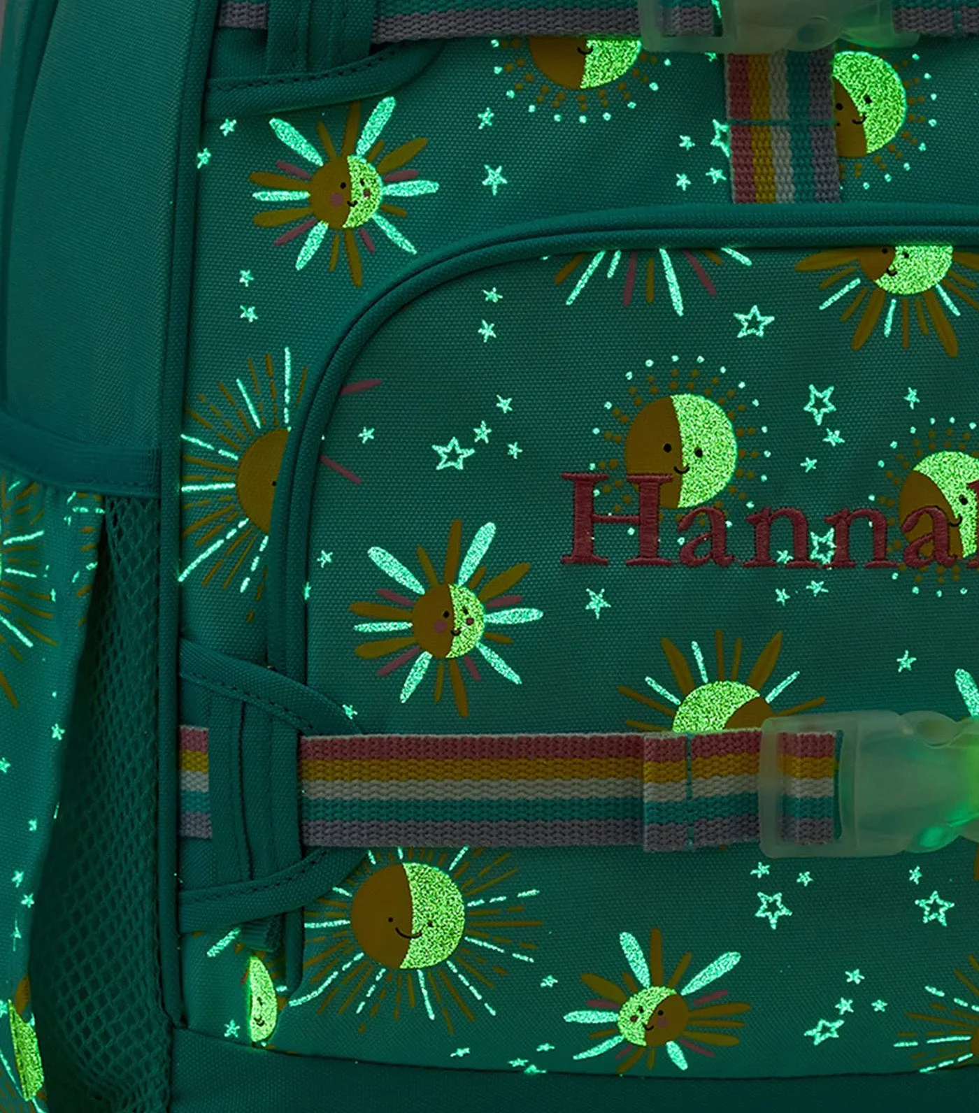 Mackenzie Aqua Sunshine Glow-in-the-Dark Backpacks Aqua