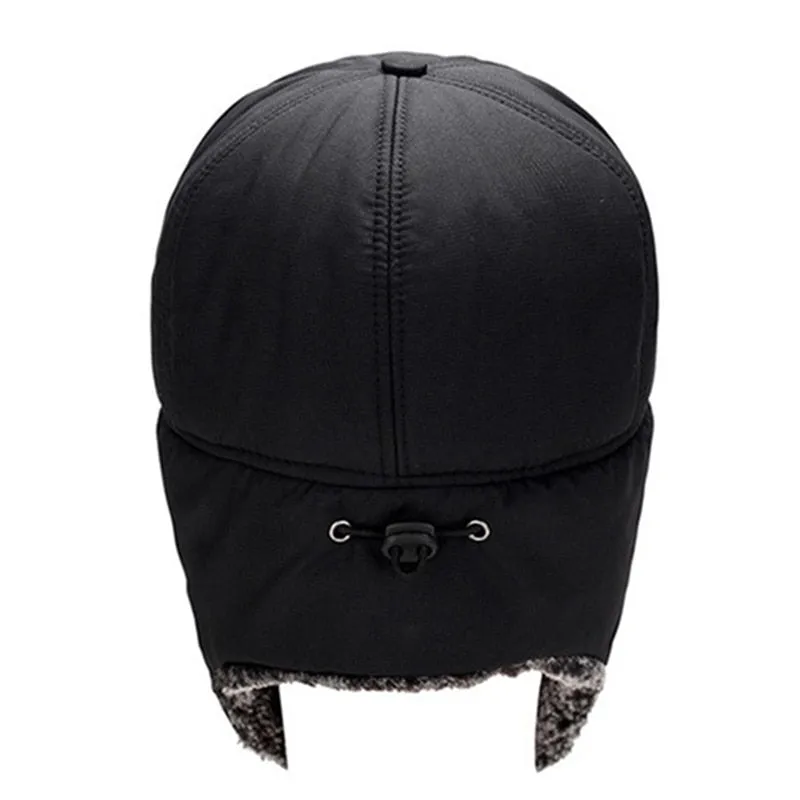 Men's Ear Protection Face Bomber Hats Thicker Plus Velvet Warm Woman Winter Hat Resist The Snow Male Bone Cap Ski Hat