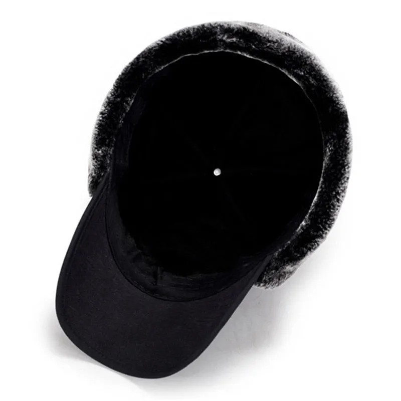 Men's Ear Protection Face Bomber Hats Thicker Plus Velvet Warm Woman Winter Hat Resist The Snow Male Bone Cap Ski Hat