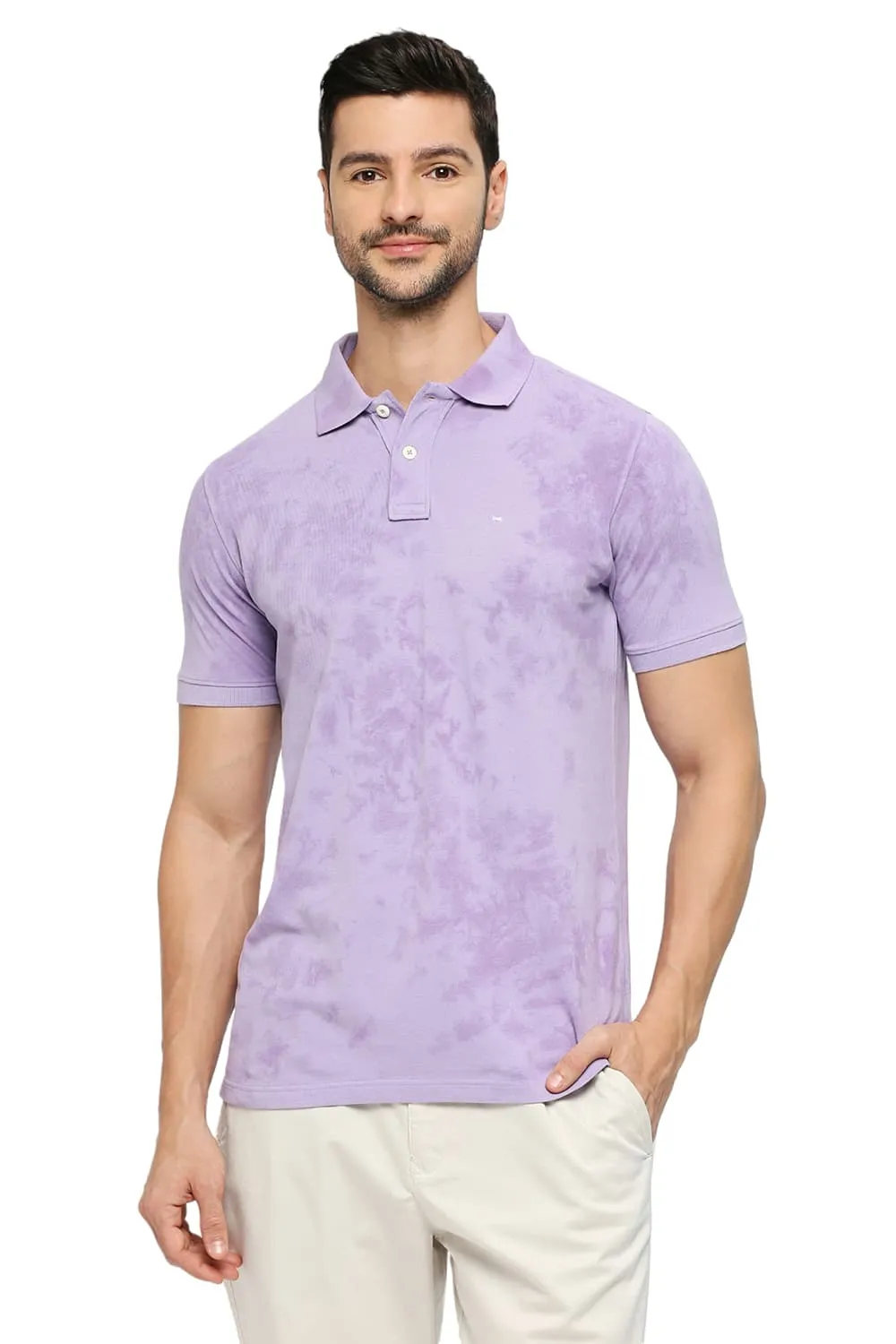 Muscle Fit Cotton Tie Dye Polo T-shirts