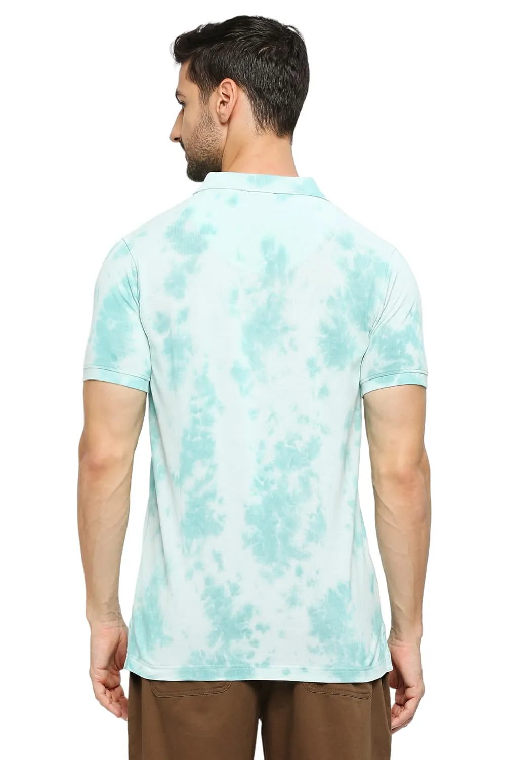 Muscle Fit Cotton Tie Dye Polo T-shirts