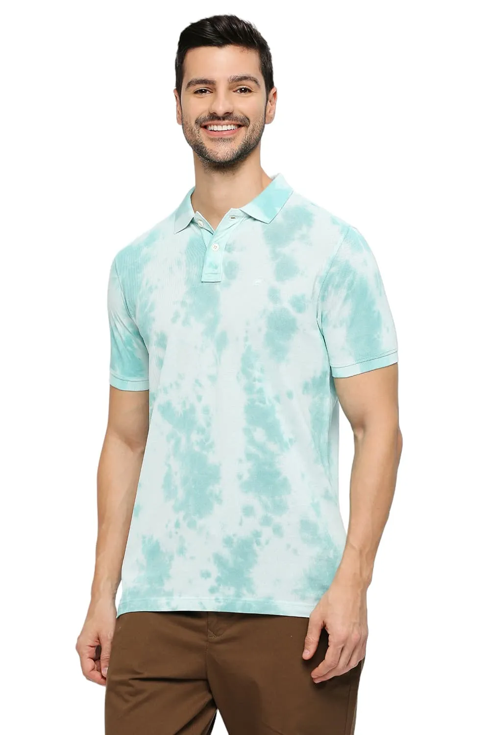 Muscle Fit Cotton Tie Dye Polo T-shirts