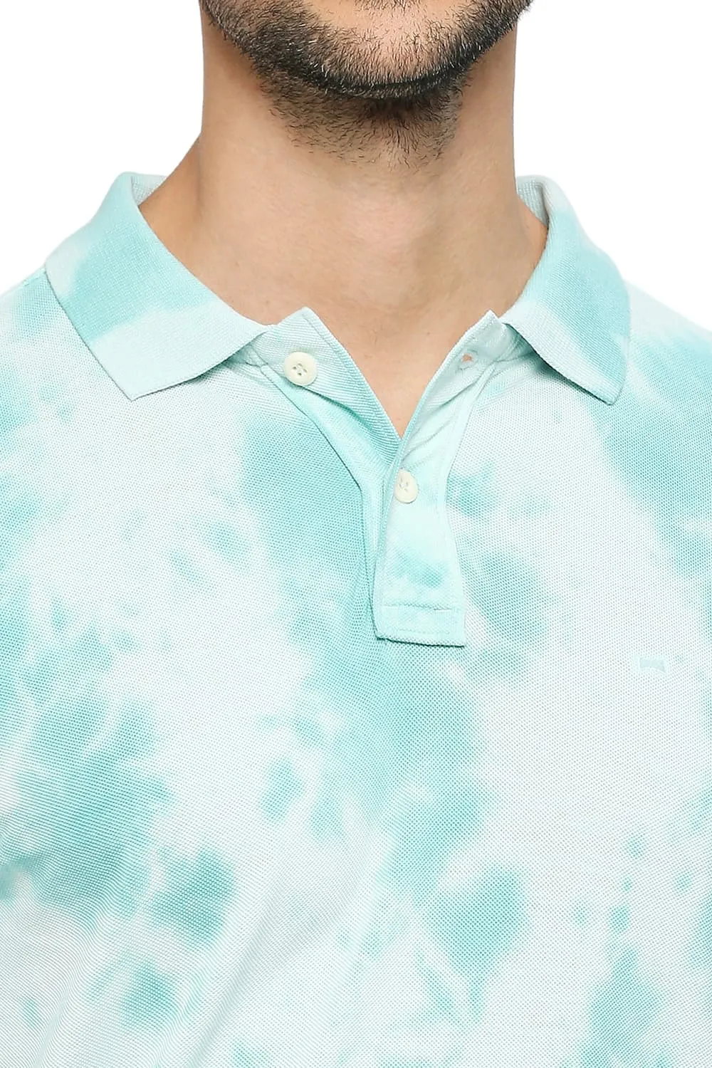 Muscle Fit Cotton Tie Dye Polo T-shirts