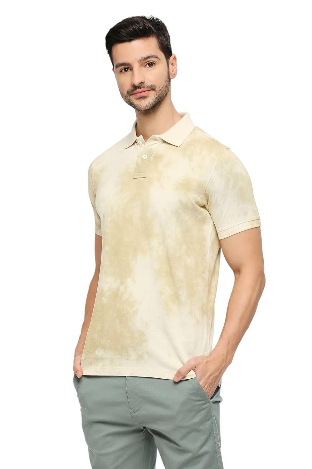 Muscle Fit Cotton Tie Dye Polo T-shirts