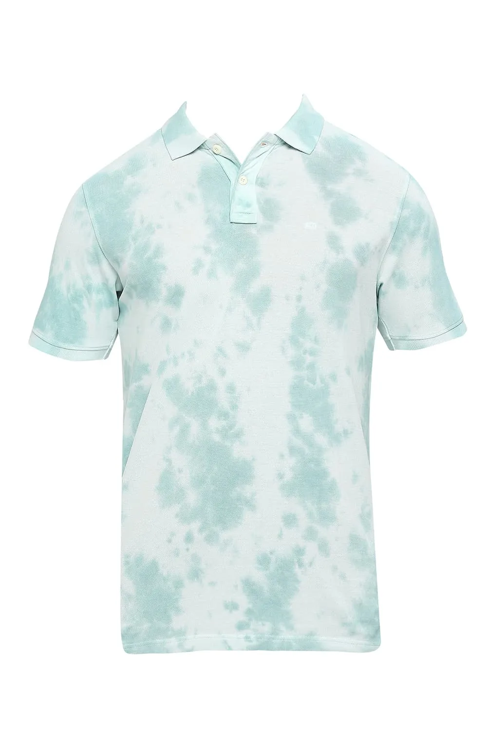 Muscle Fit Cotton Tie Dye Polo T-shirts