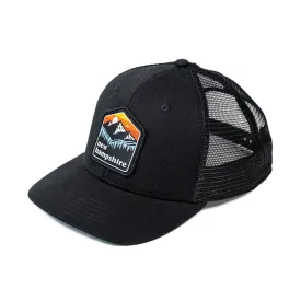 NH Patch Cap- Black/Black mesh