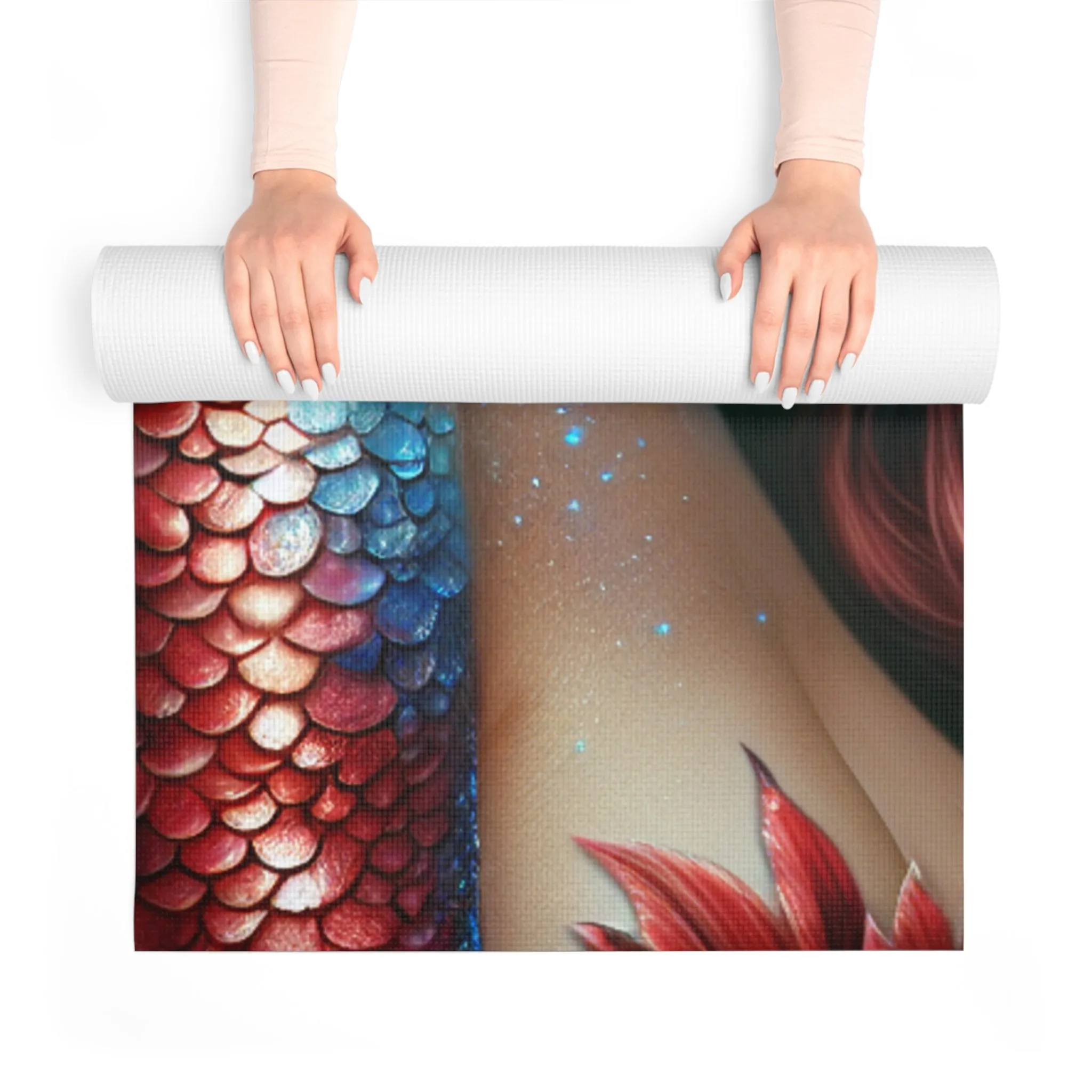 Ocean’s Whisper: The Ethereal Mermaid Yoga Mat