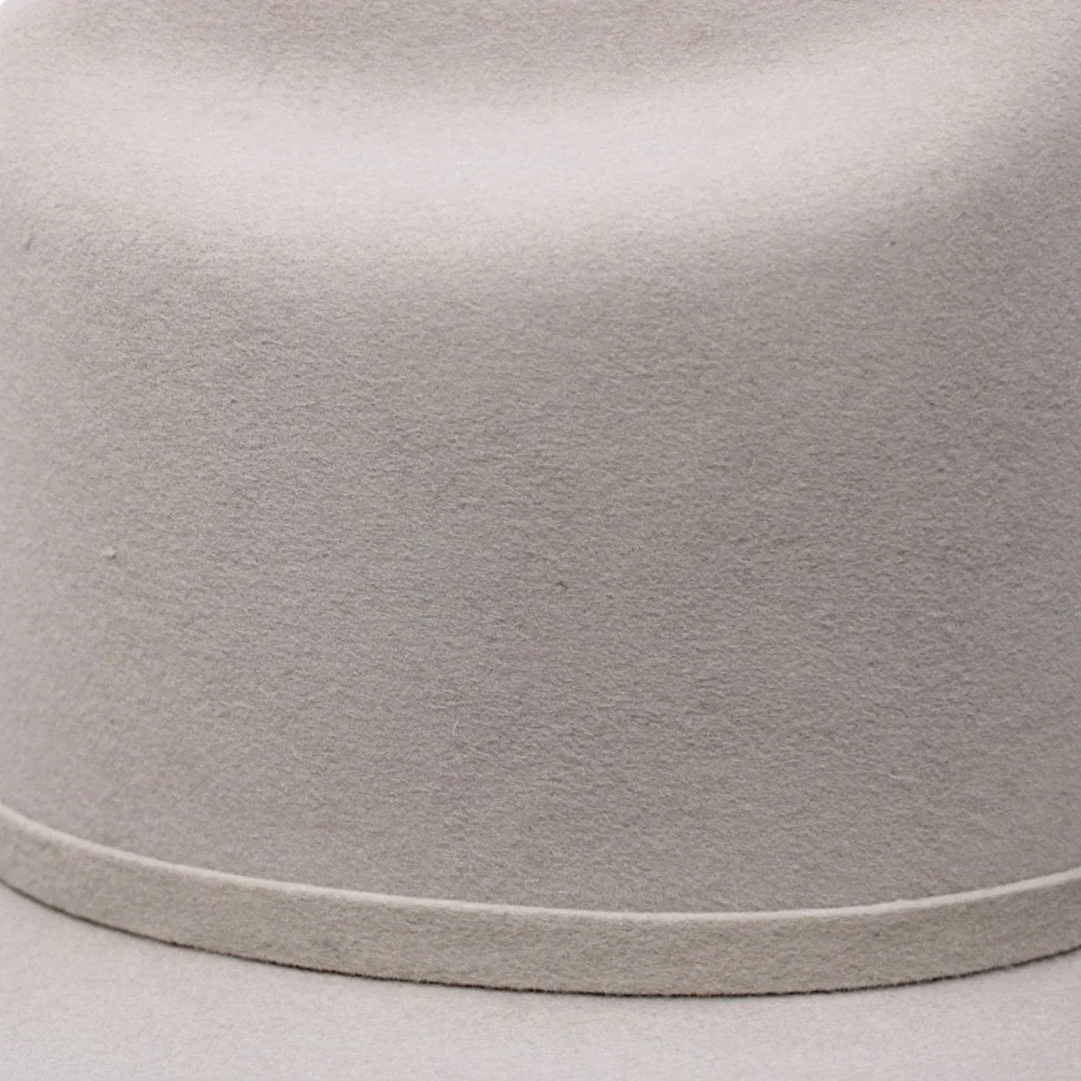 Official Carin Leon Cowboy Felt Hat with Silver Feather Beige