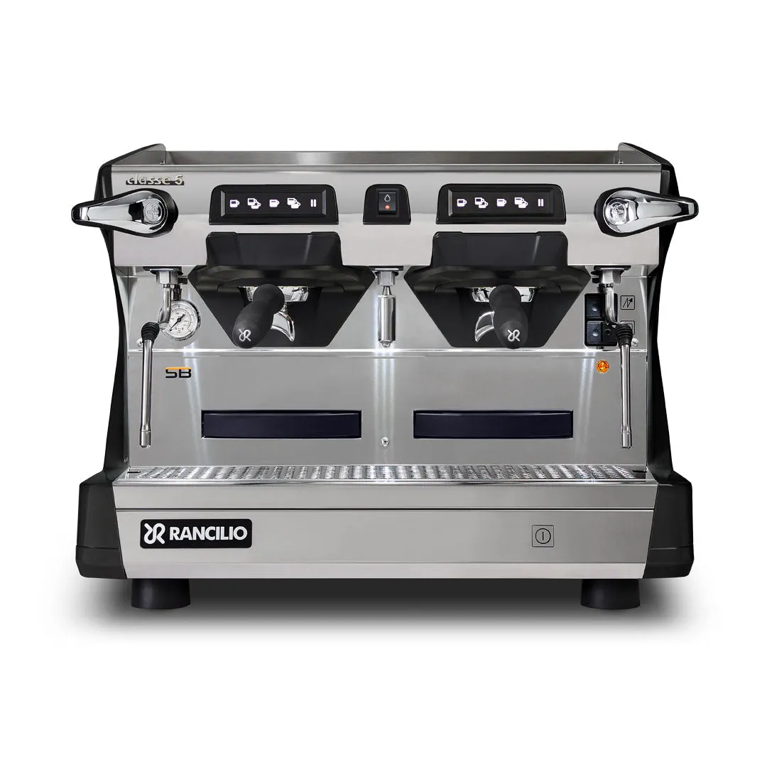 Rancilio Classe 5 USB 2 Group Compact Tall Volumetric Espresso Machine - Anthracite Black