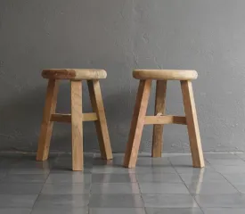 Reclaimed Round Stool