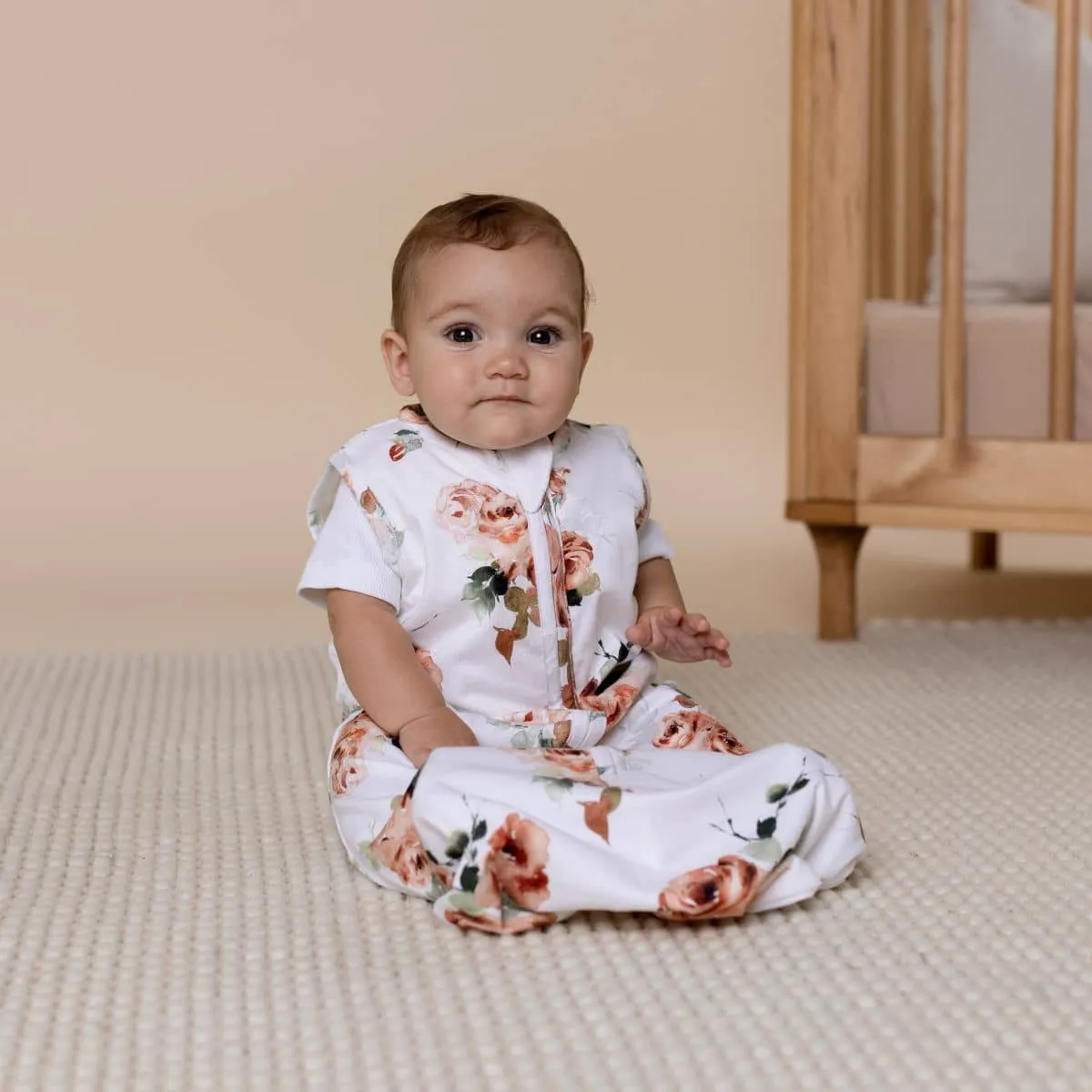 Snuggle Hunny Organic Jersey Sleeping Bag 1.0 TOG - Rosebud