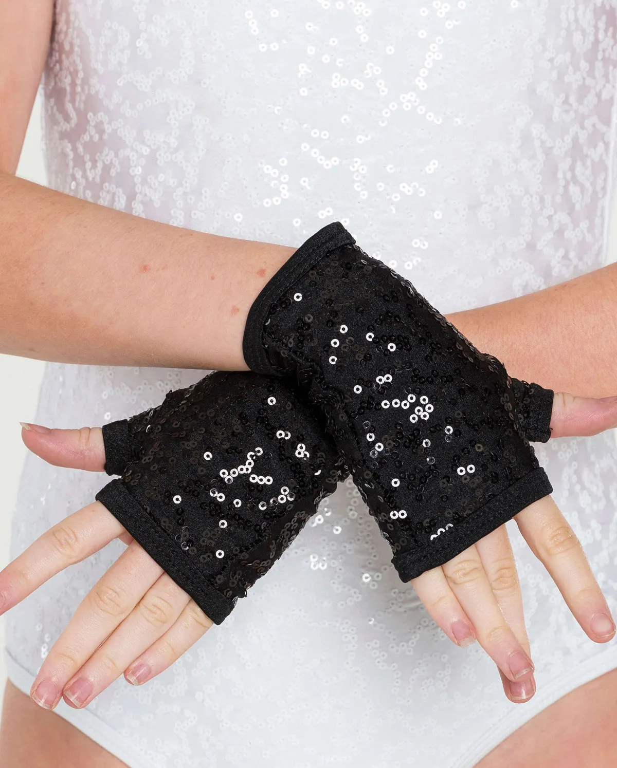 Studio 7, Sequin Fingerless Gloves (9 Colours) ACC05