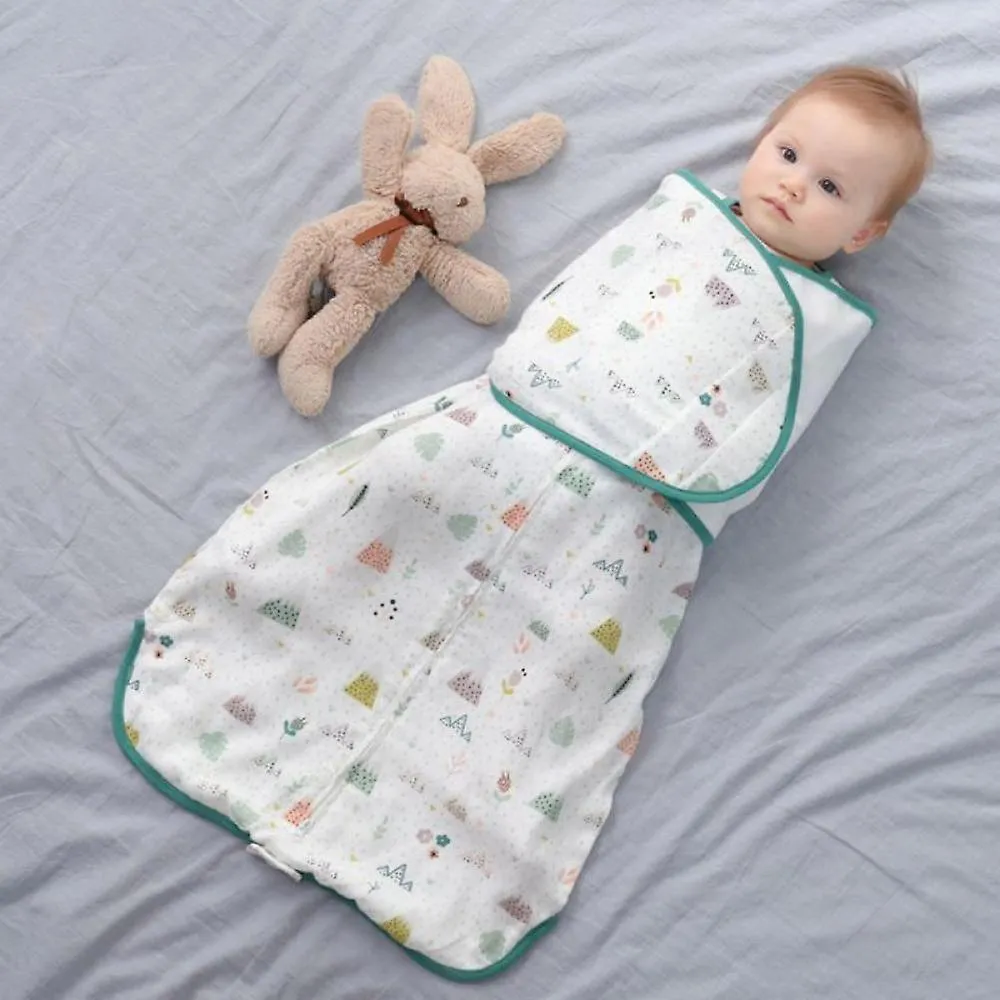 Style4 MNewborns Swaddle Sleepsack Soft Breathable Cotton Infants Sleeping Bag Adjustable Toddlers Wrap Cloth Blanket