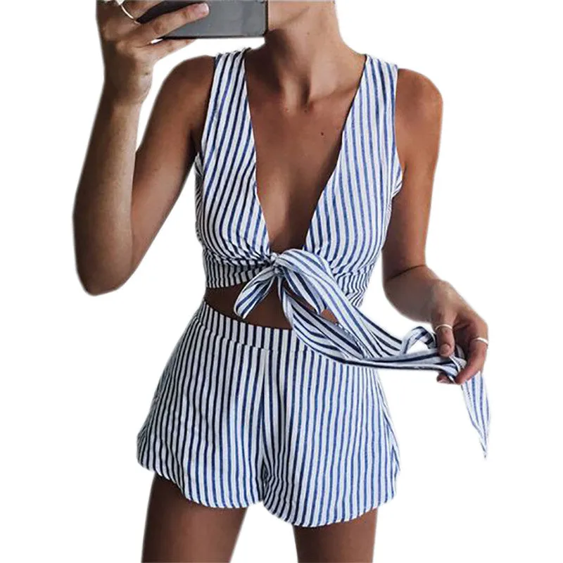 To The Beach and Back Two Piece Short Set