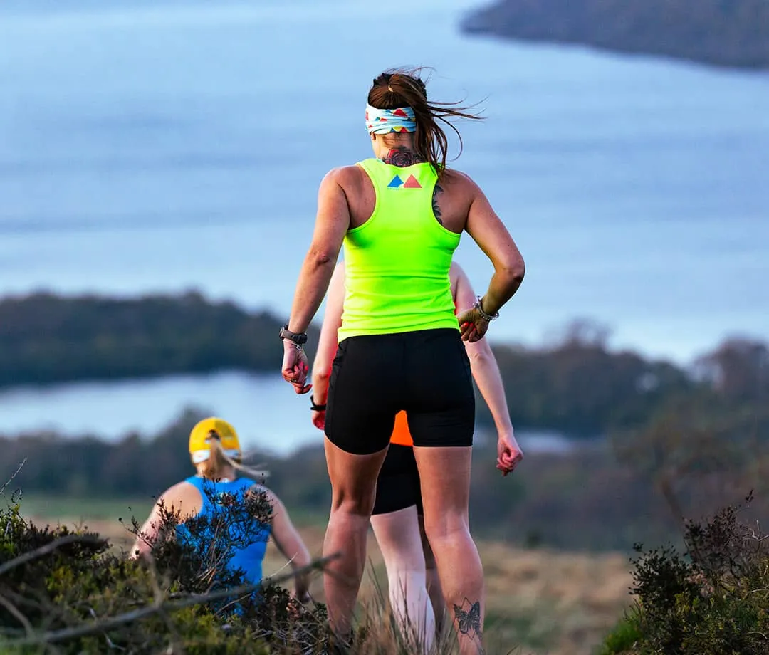 Trail Goddess Black Reflective Logo Shorts (6”)