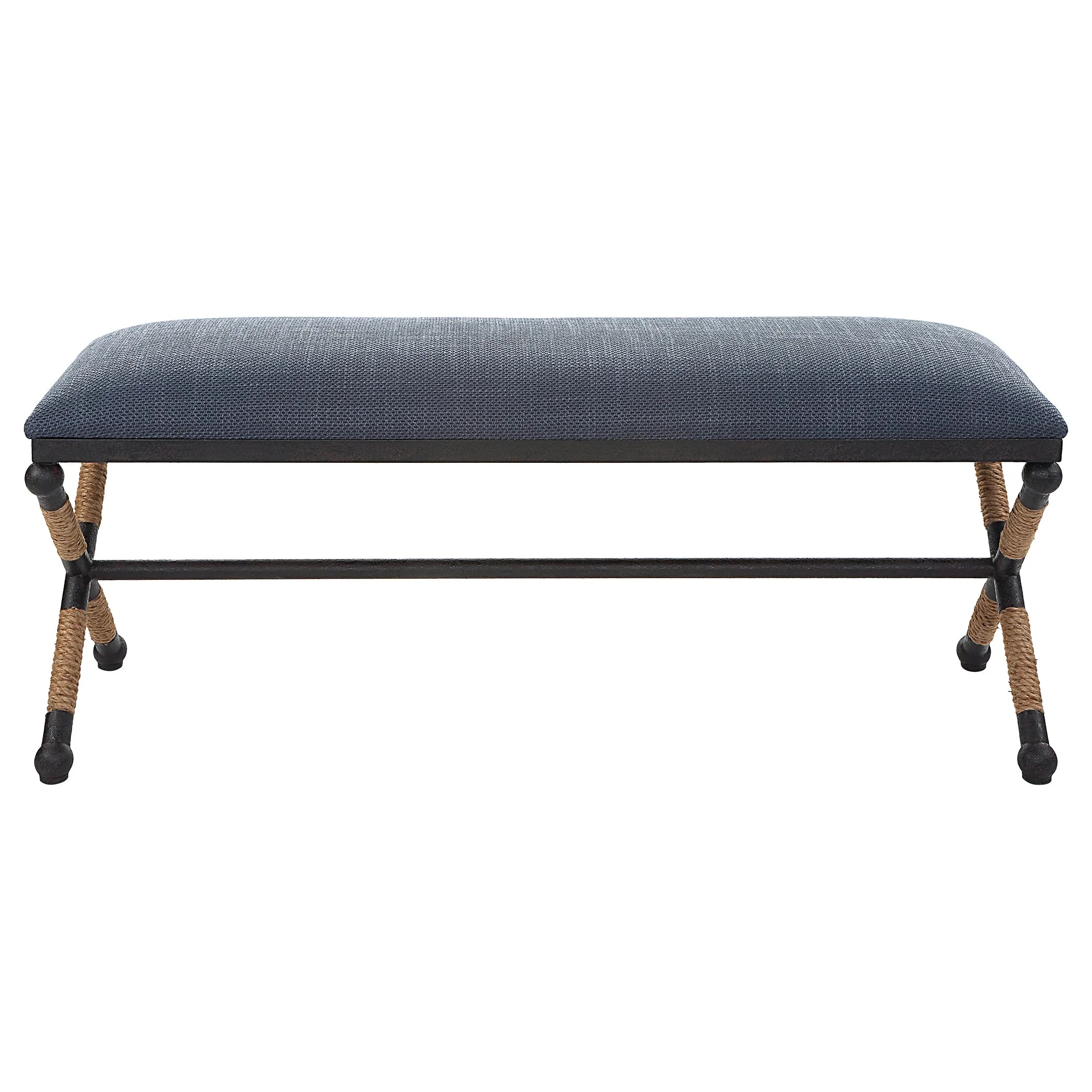 Uttermost Firth Rustic Navy Bench