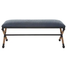 Uttermost Firth Rustic Navy Bench